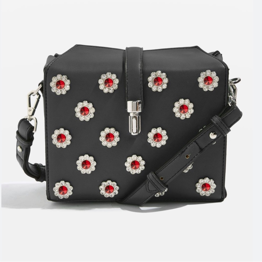 TOPSHOP Bertie Embellished Boxy Crossbody